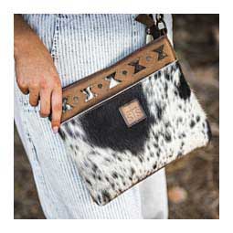 Roswell Cowhide Vivian Crossbody Purse Brown - Item # 49859