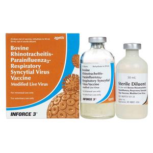 Inforce 3 Cattle Vaccine 25 dose + cannulas - Item # 49905