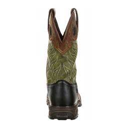 Maverick XP 11-in Waterproof Western Mens Work Boots Brown/Forest Green - Item # 49908