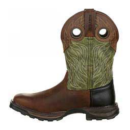 Maverick XP 11-in Waterproof Western Mens Work Boots Brown/Forest Green - Item # 49908