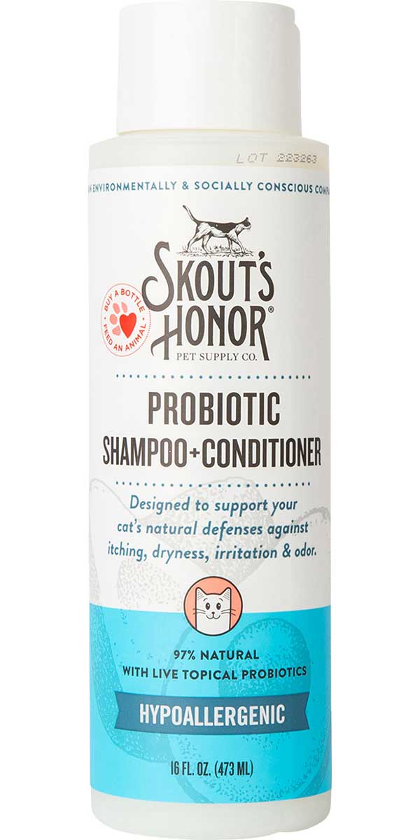 Probiotic Shampoo + Conditioner for Cats Skout's Honor Shampoos