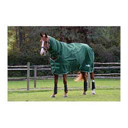 Saxon Defiant Combo Neck Heavy Horse Blanket Hunter Green/White - Item # 49962