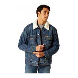 Sherpa Lined Mens Trucker Jacket Blue Rock - Item # 49967