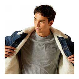 Sherpa Lined Mens Trucker Jacket Blue Rock - Item # 49967