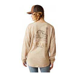 Miller Oversized Womens Tee Oatmeal Heather - Item # 49969