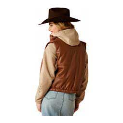Swirls Faux Leather Womens Vest Leather - Item # 49972