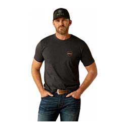 Barbed Flag Mens T-Shirt Charcoal Heather - Item # 49973