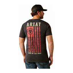 Barbed Flag Mens T-Shirt Charcoal Heather - Item # 49973