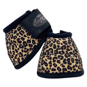 Ortho Equine No-Turn Horse Bell Boots - Pattern Cheetah - Item # 50014