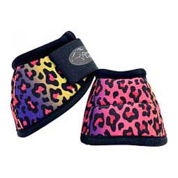 Ortho Equine No-Turn Horse Bell Boots - Pattern Tie Dye Leapard - Item # 50014