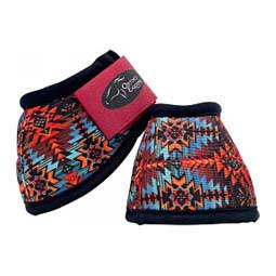 Ortho Equine No-Turn Horse Bell Boots - Pattern Aztec - Item # 50014
