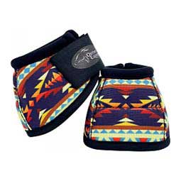 Ortho Equine No-Turn Horse Bell Boots - Pattern Sunset Aztec - Item # 50014