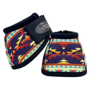 Ortho Equine No-Turn Horse Bell Boots - Pattern Sunset Aztec - Item # 50014