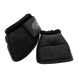 Ortho Equine No-Turn Horse Bell Boots - Solid Black - Item # 50017