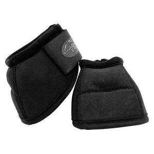 Ortho Equine No-Turn Horse Bell Boots - Solid Black - Item # 50017