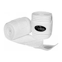 Perforated Elastic Polo Horse Leg Wraps White - Item # 50022