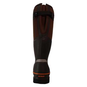 Nanotoe Protective Waterproof Mens Work Boot with Gusset Brown/Orange - Item # 50028