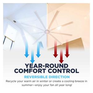 Maxx Air 96-in Indoor/Outdoor 6-Speed Ceiling Fan White - Item # 50094