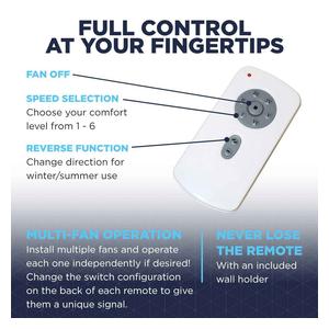 Maxx Air 96-in Indoor/Outdoor 6-Speed Ceiling Fan White - Item # 50094