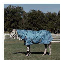 Thunder360 Medium Weight Detach-a-Neck Turnout Horse Blanket Bluestone Blue - Item # 50103
