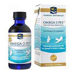Omega-3 Pet Oil Supplement 2 oz w/dropper (cats or small dogs) - Item # 50115