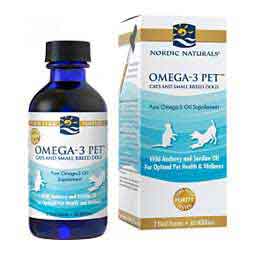 Omega-3 Pet Oil Supplement 2 oz w/dropper (cats, small dogs) - Item # 50115