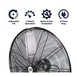 Maxx Air 30-in 3-Speed Wall Mount Fan Black - Item # 50149