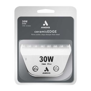 Wide CeramicEdge Clipper Blades 30W XFine 1/50 in - Item # 50174
