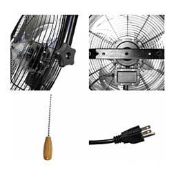 Maxx Air 18-in 3-Speed Wall Mount Fan Black - Item # 50195