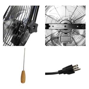 Maxx Air 18-in 3-Speed Wall Mount Fan Black - Item # 50195