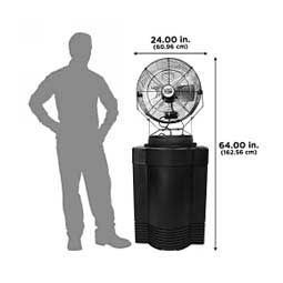 Maxx Air 18-in 3-Speed Misting Fan with 40 Gallon Tank Black - Item # 50196