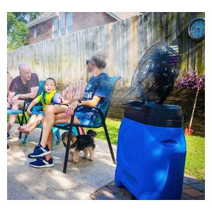 Maxx Air 14-in 3-Speed Misting Fan with 20 Gallon Tank Blue - Item # 50197