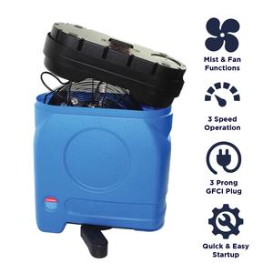 Maxx Air 14-in 3-Speed Misting Fan with 20 Gallon Tank Blue - Item # 50197