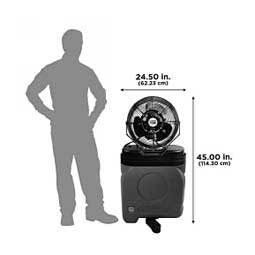 Maxx Air 14-in 3-Speed Misting Fan with 20 Gallon Tank Blue - Item # 50197