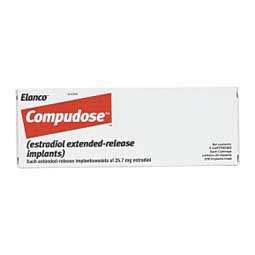 Compudose Extended-Release Estradiol Implants without Oxytetracycline Coating 100 dose - Item # 50228