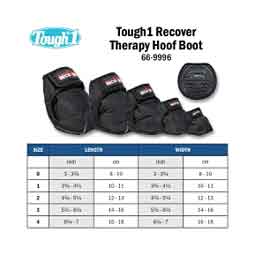 Recover Therapy Horse Hoof Boot Black - Item # 50253