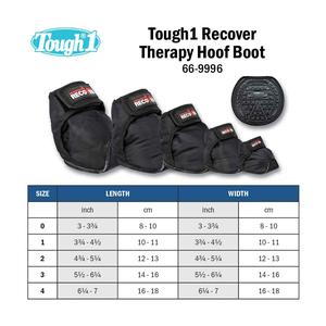 Recover Therapy Horse Hoof Boot Black - Item # 50253