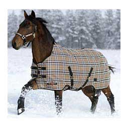 SuperMesh Medium Weight Standard Neck Horse Turnout Blanket Black Plaid - Item # 50257