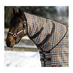 SuperMesh Medium Weight Horse Neck Warmer Black Plaid - Item # 50258