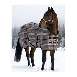SuperMesh Heavy Weight Standard Neck Horse Turnout Blanket Black Plaid - Item # 50259