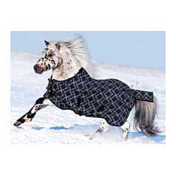 Signature Medium Weight Surefit Pony Turnout Blanket Black Plaid - Item # 50264