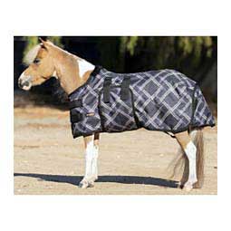Signature Medium Weight Mini Horse Turnout Blanket Black Plaid - Item # 50269
