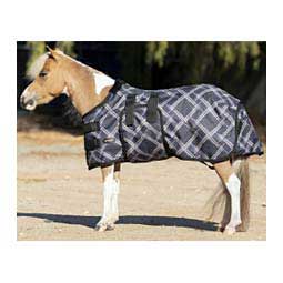 Signature Heavy Weight Mini Horse Turnout Blanket Black Plaid - Item # 50270