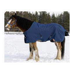 Signature Medium Weight Surefit Draft Horse Turnout Blanket Navy - Item # 50273