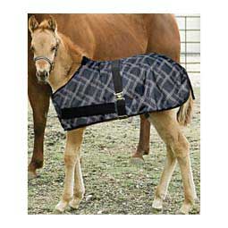 Signature Adjustable Turnout Foal Blanket Black Plaid - Item # 50278