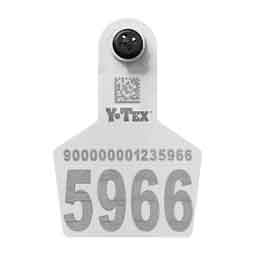 UHF EID Panel Tag 1 Side Imprint Single Ear Tag White - Item # 50317