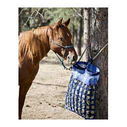 Two Flake Slow Horse Hay Feeder with Rim Kentucky Blue Small Holes - Item # 50325