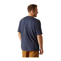 Rebar Cotton Strong Standard Mens T-Shirt Navy Heather - Item # 50336