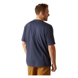 Rebar Cotton Strong Standard Mens T-Shirt Navy Heather - Item # 50336