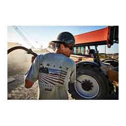 Rebar Cotton Strong Groundbreaker Mens T-Shirt Heather Gray - Item # 50337